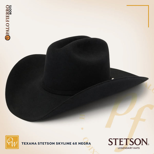 TEXANA STETSON SKYLINE 6X NEGRA